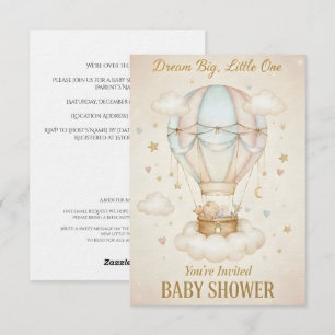 Dream Big, Little One – Baby Shower Invitation