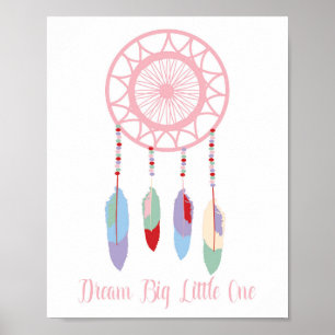 Dream Big Little One Dream Catcher Wall Decor