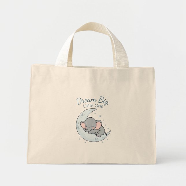 Dream Big, Little One Mini Tote Bag (Front)
