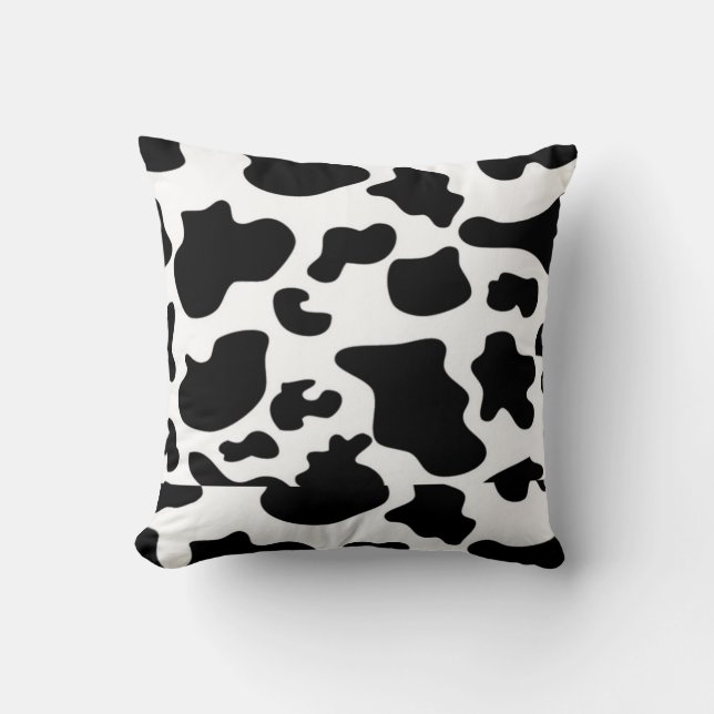 Dream Big Little One Pillow  (with cow print back) (Front)