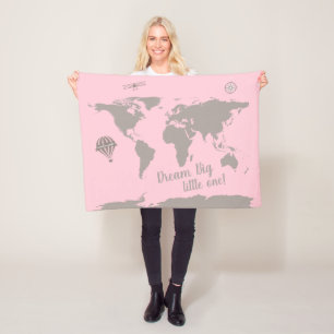 Dream big little one! Soft Pink baby blanket