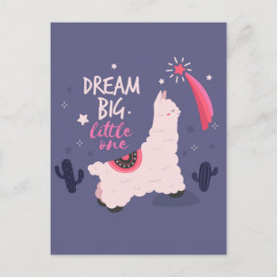 Dream Big Llama Postcard
