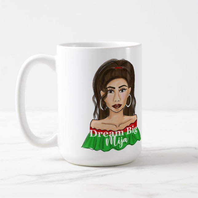 Dream Big Mija Custom Name  Coffee Mug (Left)