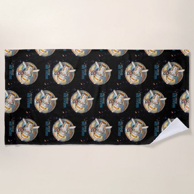 DREAM BIG ORBIT FAR BEACH TOWEL (Front)