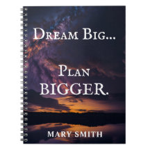 Dream Big, Plan Bigger - Night Sky Customisable
