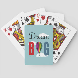 Dream big playing cards