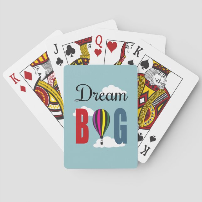 Dream big playing cards (Back)