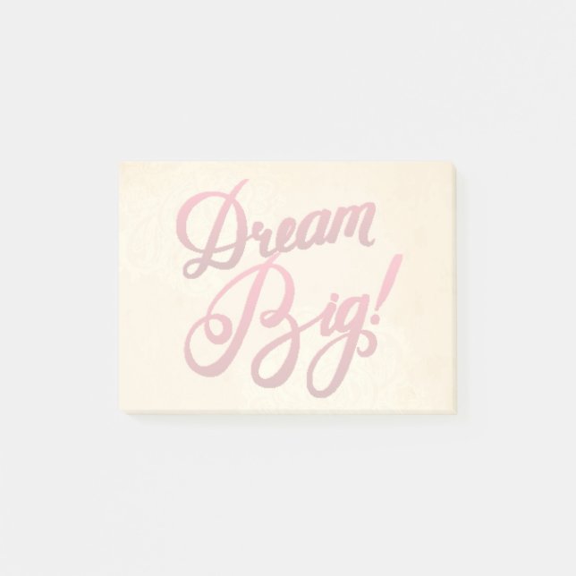 Dream Big Red Post-it Notes (Front)