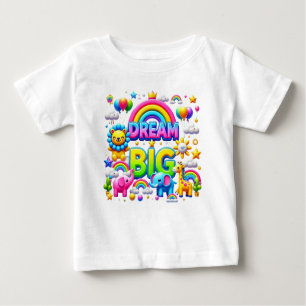 "Dream Big: Royal Rainbow Tee" Baby T-Shirt