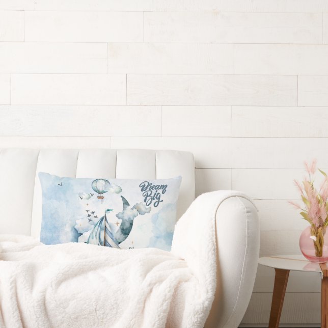 Dream Big Ship in the ocean Customisable Lumbar Cushion (Couch)