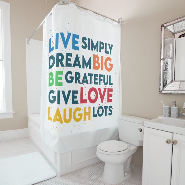 Dream Big Shower Curtain (In Situ)