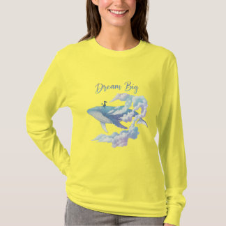 Dream Big – Surreal Fantasy Whale T-Shirt
