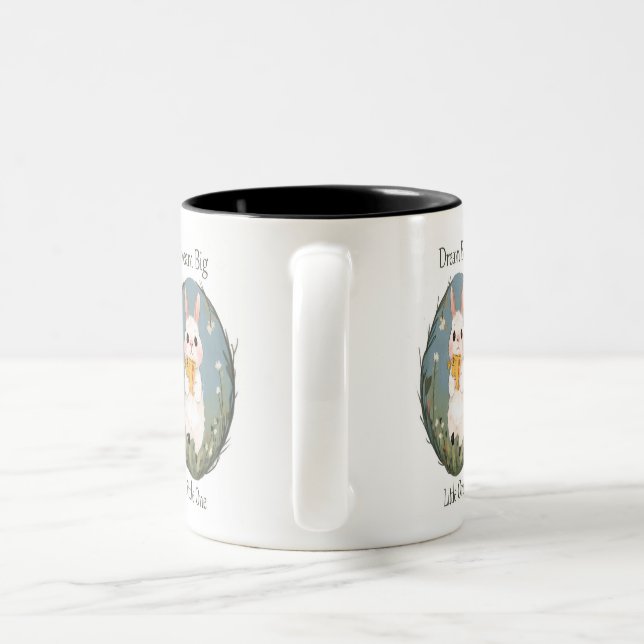 Dream Big! Two-Tone Coffee Mug (Handle)