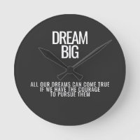 Dream Big Wall Clock