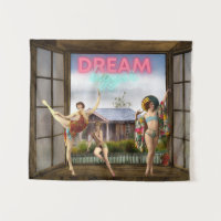 Dream Bigger Altered Art Vintage Dancers