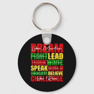 Dream Black History Month Juneteenth African Ameri Key Ring