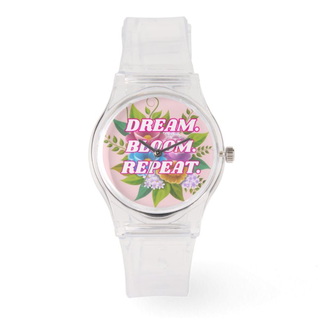 Dream Bloom Repeat Women’s Watch – Elegant Floral (Front)
