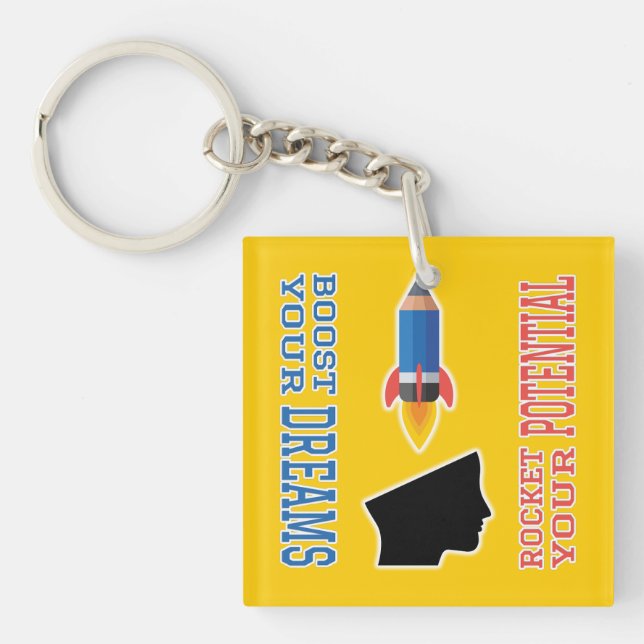 Dream Booster and Potential Rocket Key Ring (Front)