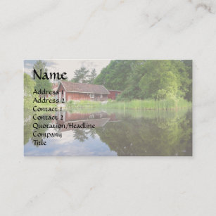Dream Cabin Lake House Pond Real Estate Agent Business Card