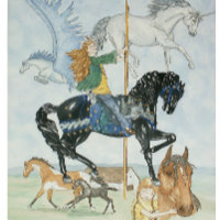 "Dream Carousel" Card