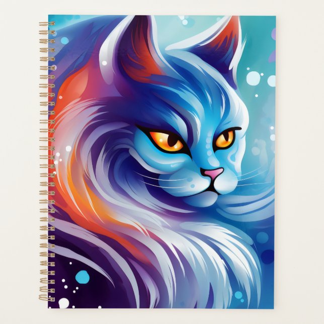 Dream Cat Blue Planner (Front)