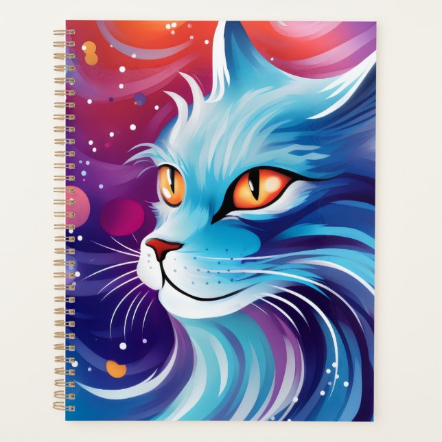 Dream Cat Blue Planner (Front)