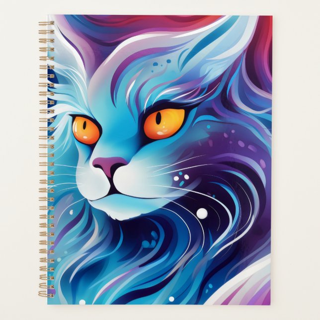 Dream Cat Blue Planner (Front)