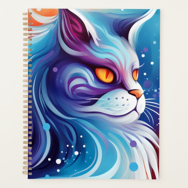Dream Cat Blue Planner (Front)