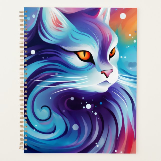 Dream Cat Blue Planner (Front)