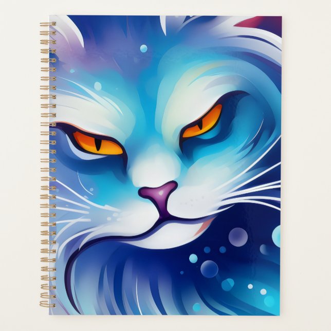 Dream Cat Blue Planner (Front)