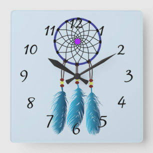 Dream catcher Background Square Wall Clock