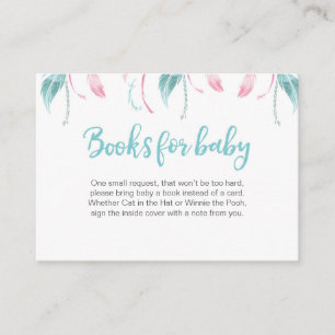 Dream Catcher Book Request Baby Shower Insert Card