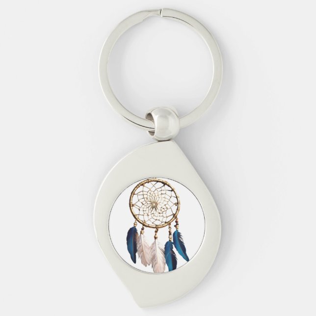 Dream Catcher Charm Key Ring (Front)