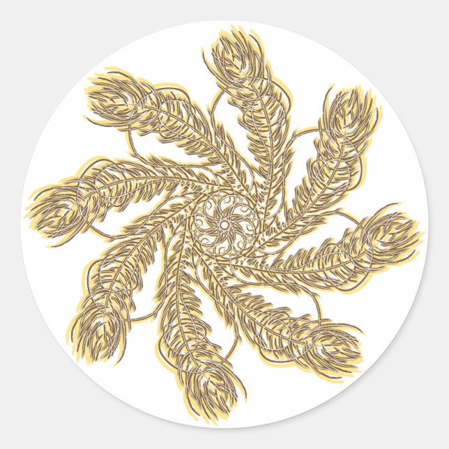 Dream Catcher Classic Round Sticker (Front)