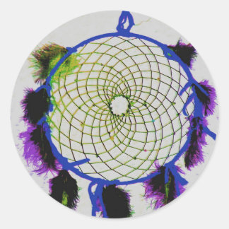 Dream catcher classic round sticker