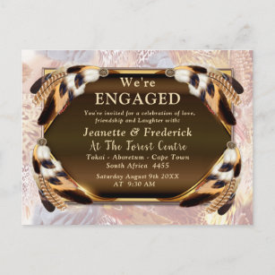 Dream Catcher Engagement Invitation Postcard