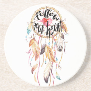 Dream Catcher Follow your heart Coaster