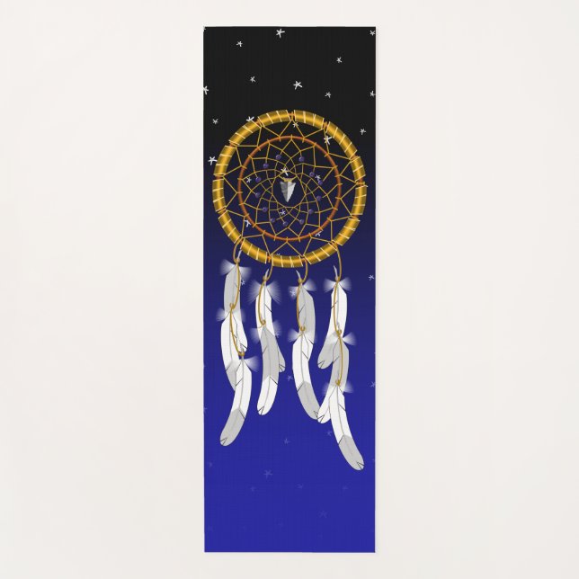 Dream Catcher--Lapis Lazuli Yoga Mat (Front)