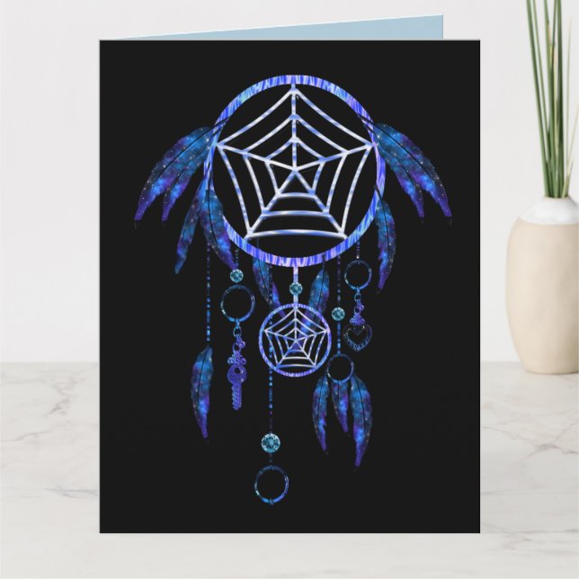 DREAM CATCHER NATIVE AMERICAN BIRTHDAY CARD (Front)