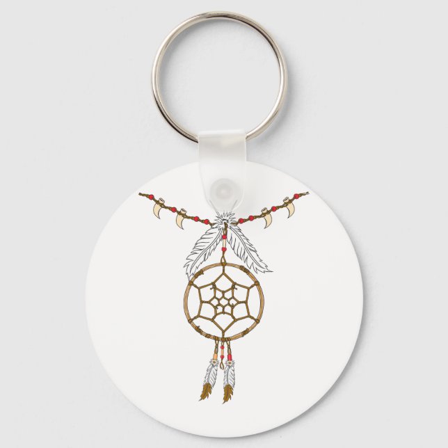 Dream Catcher Necklace Key Ring (Front)