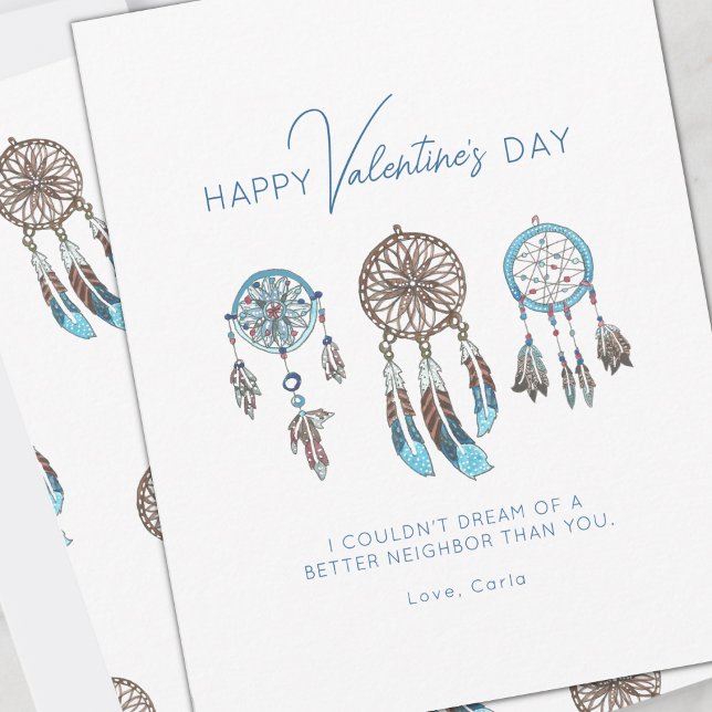 Dream Catcher Neighbour Valentine Holiday Card (Creator Uploaded)