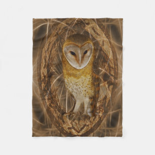 Dream catcher owl fleece blanket