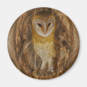 Dream catcher owl magnet