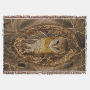 Dream catcher owl throw blanket