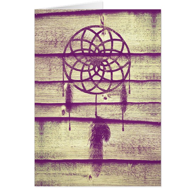 Dream Catcher Purple Wood (Front)