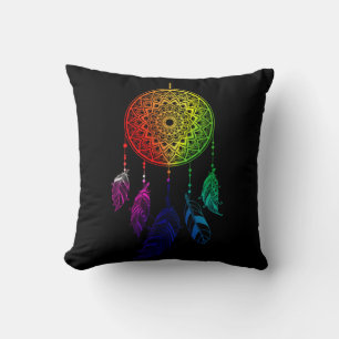 Dream Catcher Rainbow Colours Cushion