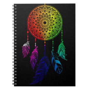 Dream Catcher Rainbow Colours Notebook