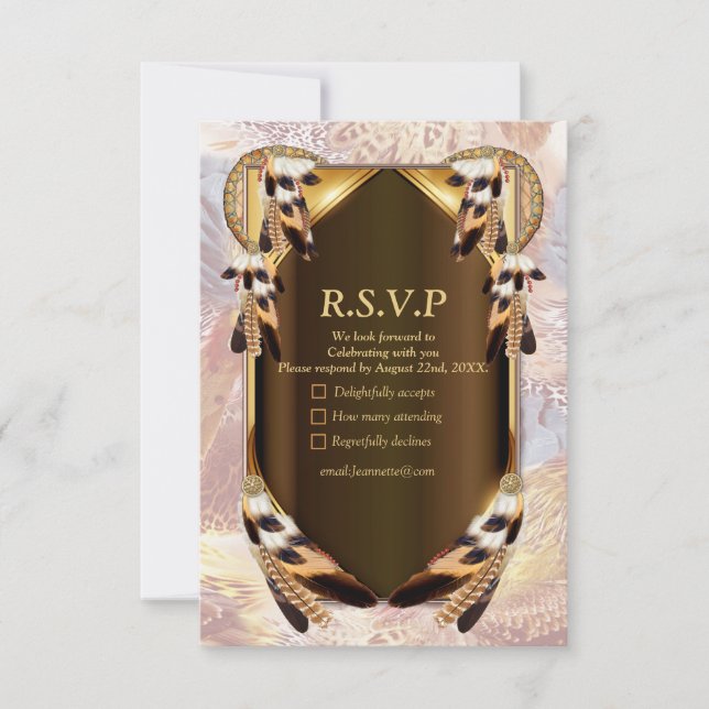 Dream Catcher RSVP Card (Front)