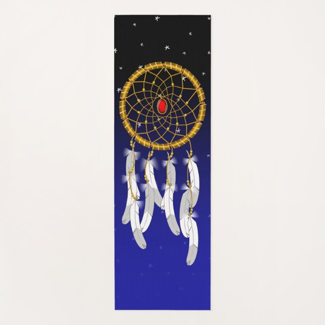 Dream Catcher--Ruby Yoga Mat (Front)
