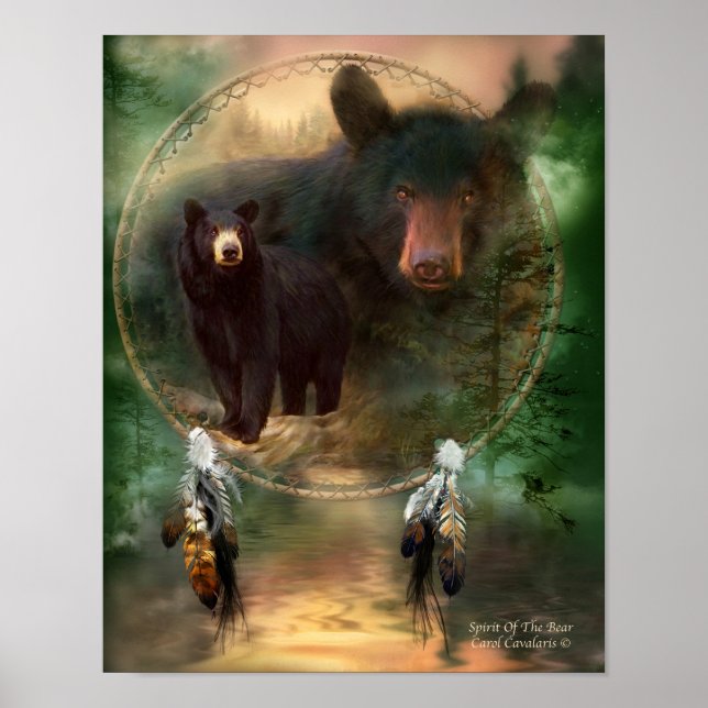 Dream Catcher Series-Spirit Of The Bear Poster (Front)